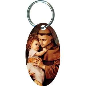  St. Anthony Oval Keychain Ring (KCO 1409) 