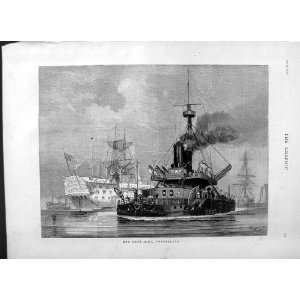  1877 British Navy Ship H.M.S Thunderer War Fine Art