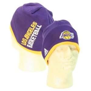 Los Angeles Lakers Tipped Winter Knit Hat   Purple  Sports 