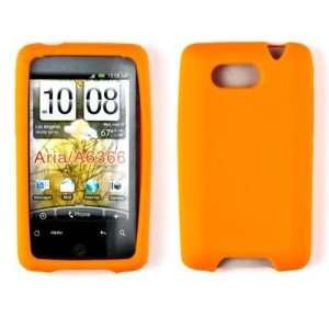  HTC Aria Silicone Skin Orange Zooly Cell Phones 