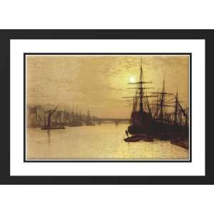 Grimshaw, John Atkinson 40x28 Framed and Double Matted The Thames 