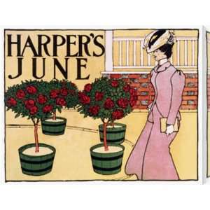  Harpers Magazine Cover, June AZV01247 canvas painting 