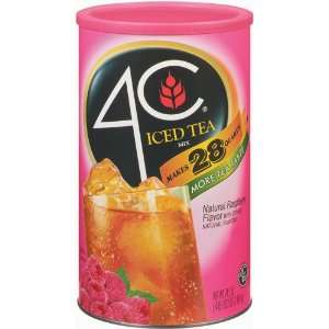 4C Instant Iced Tea Mix, Raspberry 74.2oz  Grocery 