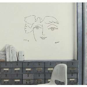   Picasso Le Visage de la Paix Graffiti Wall Sticker