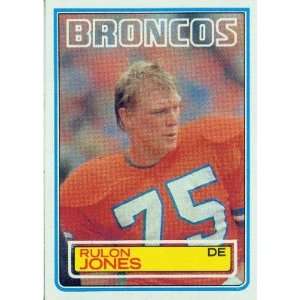  1983 Topps #263 Rulon Jones DP RC   Denver Broncos 