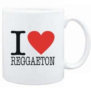  Mug White  I LOVE Reggaeton  Music