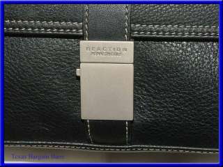 KENNETH COLE REACTION ~ BLACK LEATHER PURSE ~ Small Under Arm Shoulder 