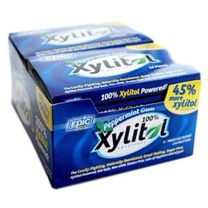 Epic Dental Xylitol Gum, Peppermint   12 Ct, 6 Pack  