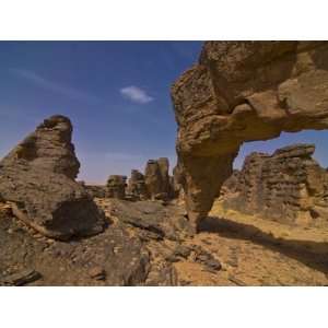  Giant Rock Arch in the Region of Tasset, 250 Km North of 