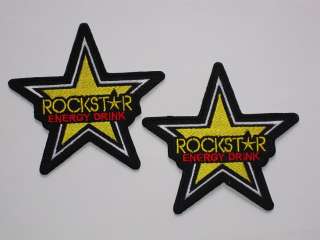 ROCKSTAR ENERGY EMBROIDERED EASY IRON ON PATCHES   B  