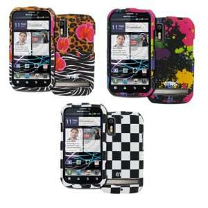  EMPIRE Motorola PHOTON 4G 3 Pack of Design Case Covers (Orchard 
