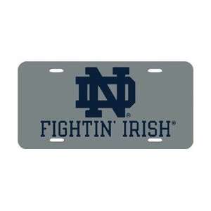  Notre Dame Fighting Irish Laser Cut Silver License Plate 