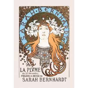  Sarah Bernhardt 28x42 Giclee on Canvas