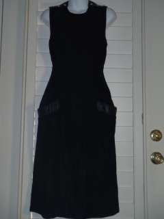 Vintage Geary Roark Kamisato black velvet dress size  