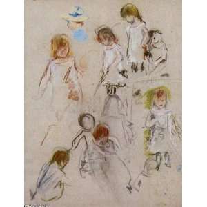 Hand Made Oil Reproduction   Berthe Morisot   32 x 42 inches   Studies 