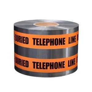   Warning Tape, Legend Caution Buried Telephone Line (Pack of 4