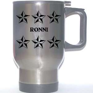  Personal Name Gift   RONNI Stainless Steel Mug (black 