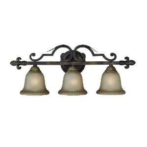 Devereaux Collection 3 Light 28 Burleson Bronze Bath Vanity Fixture 