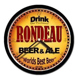  RONDEAU beer and ale cerveza wall clock 