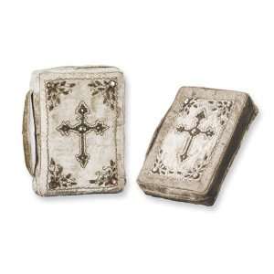  Large Taupe Jeweled Bible Cover Jewelry