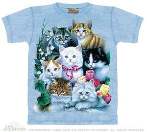 Mountain T Shirt   Kittens   The Mountain Tee Shirt Kitten Collage 
