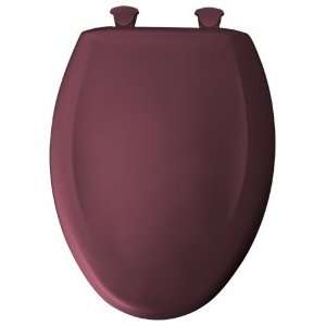  Elongated Plastic Toilet Seat with Top Tite Hinges Finish 