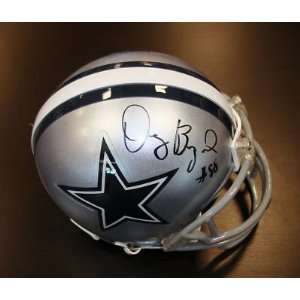 Dez Bryant Signed Mini Helmet Dallas Cowboys PLAYMAKER