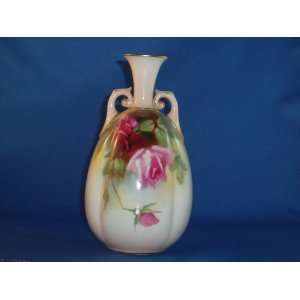  Royal Worcester Vase   Roses by May Blake