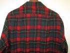 Vintage PENDLETON Wool FLAP POCKET Plaid ROCKABILLY Dress Shirt XL USA 