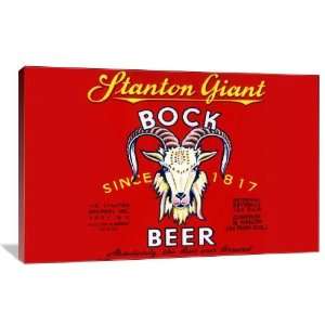  Stanton Giant Bock Beer   Gallery Wrapped Canvas   Museum 