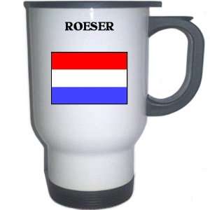  Luxembourg   ROESER White Stainless Steel Mug 