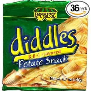Diddles Potato Snack, Barbeque Flavored, 0.7 Ounce (Pack of 36)