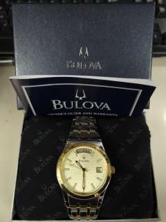 Bulova Bulova Mens Watch 98C60 Two Tone BM59 ◘•  