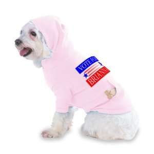 VOTE FOR BRIANNA Hooded (Hoody) T Shirt with pocket for your Dog or 