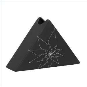  Zuo Bridget Triangular Vase Small in Black