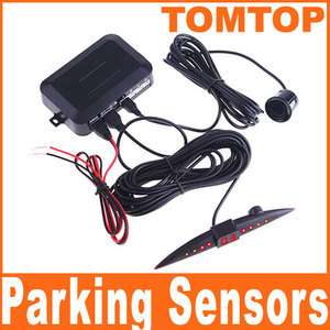 Car LED Parking Reverse Backup Radar 4 Sensors System  