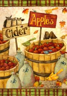 OWLS Crows APPLES CiDeR Baskets Signs FALLING LEAVES Trim 0446 New 