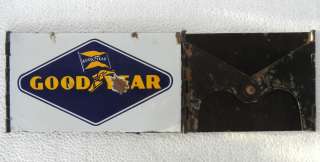 Vintage Porcelain/Enamel Sign of Goodyear Tyre Stand  
