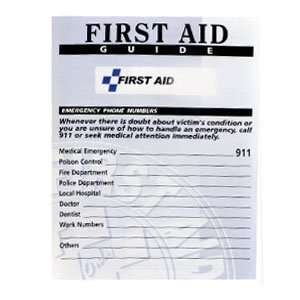  3x4 Accident report + first aid guide   1 each Health 
