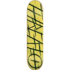  Threat Dischord Deck 8.12 Yellow Veneer Skateboard Decks 