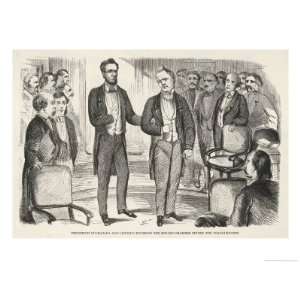  Presidents Buchanan and Lincoln Entering the Senate 