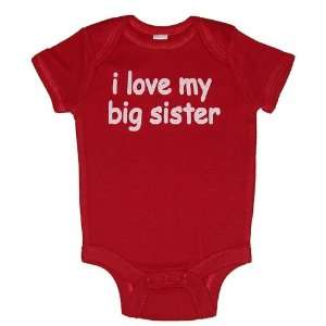 Riverstone Goods I Love My Big Sister Baby/Infant One Piece Bodysuit 