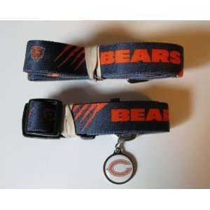  Chicago Bears Pet Set (COMBO Dog Collar, Leash, & ID All 