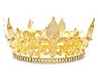 Rhinestone Crystal Silver Mens Crown for Regal King  