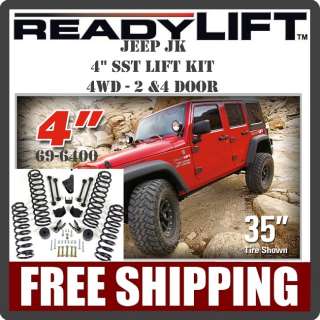 69 6400 ReadyLIFT 4 3 SST Lift Kit Jeep Wrangler JK 2007 2012 