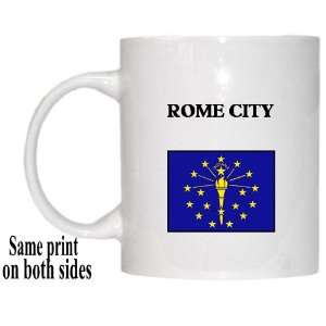    US State Flag   ROME CITY, Indiana (IN) Mug 