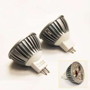 Bulbs, High Power LED MR16 Bulb 12 Volt 3 Watt Warm White LED 