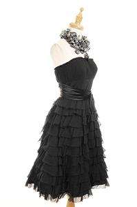 NWT AUTH $532 Betsey Johnson Heartbreaker Chiffon Evening Prom Dress 