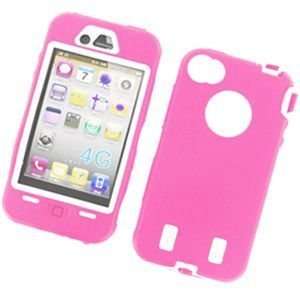    Premium Apple iPhone 4 Silicone Hard Case   Light Pink Electronics