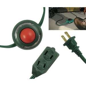   Westinghouse 3 Outlet Green Foot Tapper Extension Cord w/Safety Covers